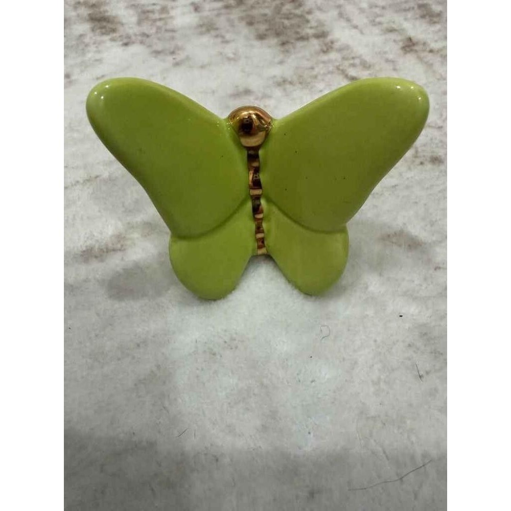 HTF Ultra Rare Nora Fleming Lime Green Butterfly Mini